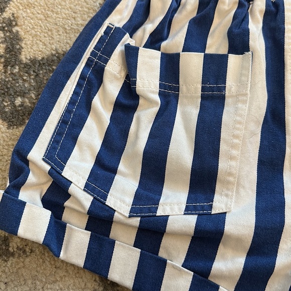 Forever 21 Blue & white stripped shorts - Picture 4 of 4